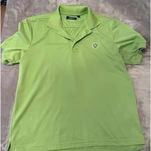 Men’s Jack Nicklaus Polo with Memorial Tournament Logo, Lime Green, Size medium